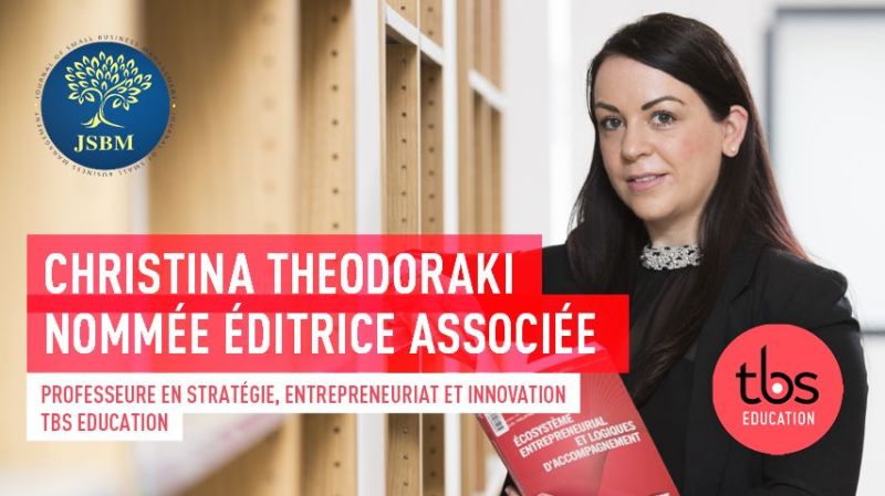 Christina THEODORAKI, nommée éditrice associée à Journal of Small Business Management